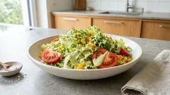 Bunter Sommersalat mit cremigem Avocadodressing – in 15 Minuten fertig