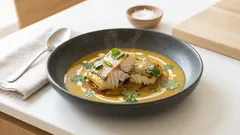 Südindisches Seehecht-Curry mit Kokos: cremig, würzig und in 30 Minuten auf dem Tisch