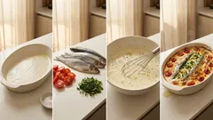 Heringsauflauf mit Käse und Ei – cremig aus dem Ofen in 30 Minuten